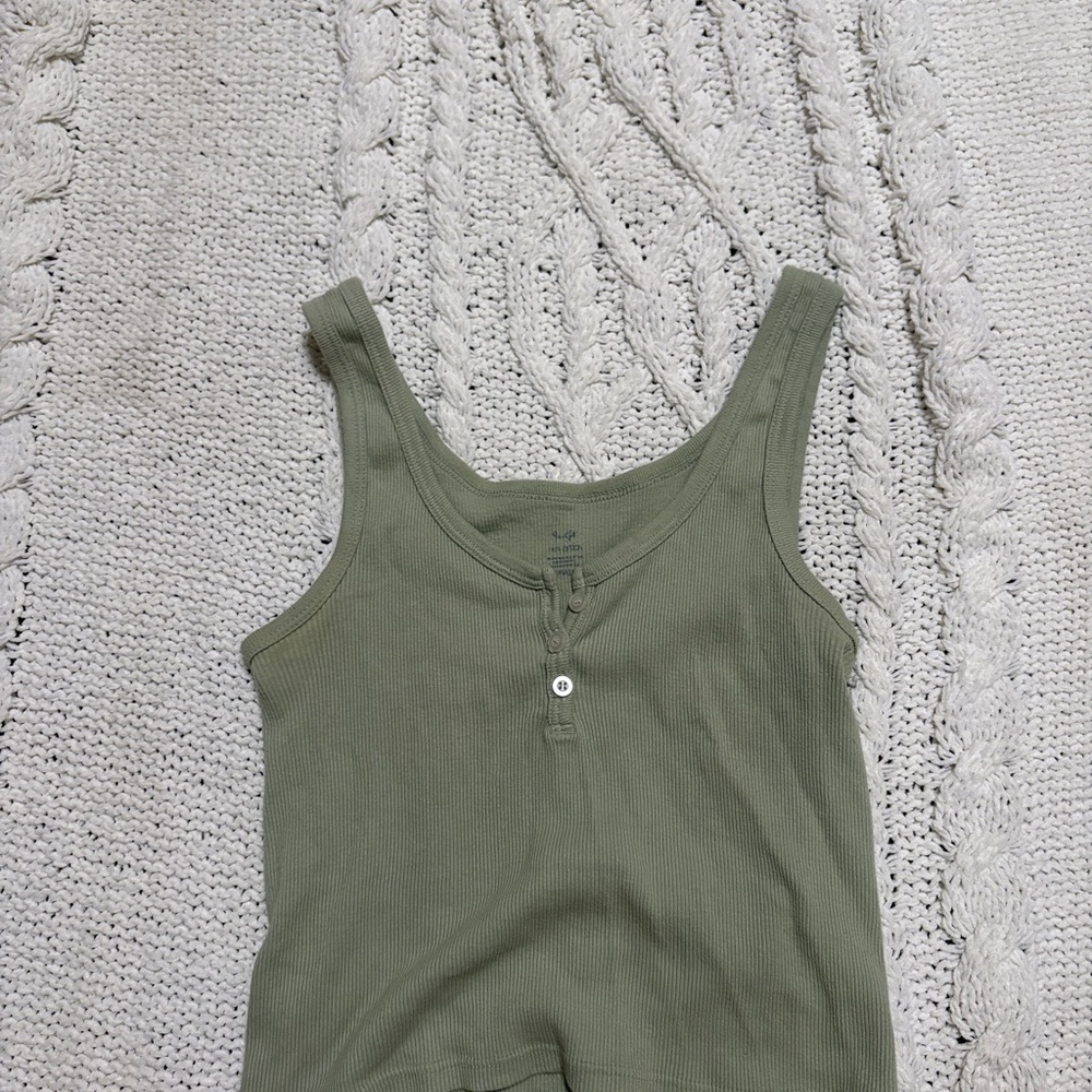 Brandy Melville Olive Green Tank Top
